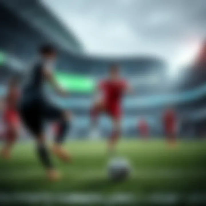 Visual representation of Asian handicap betting concept