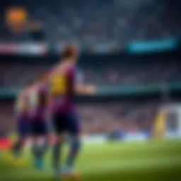 Tactical formations of Barcelona and Villarreal