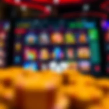 A vibrant online casino interface showcasing various games
