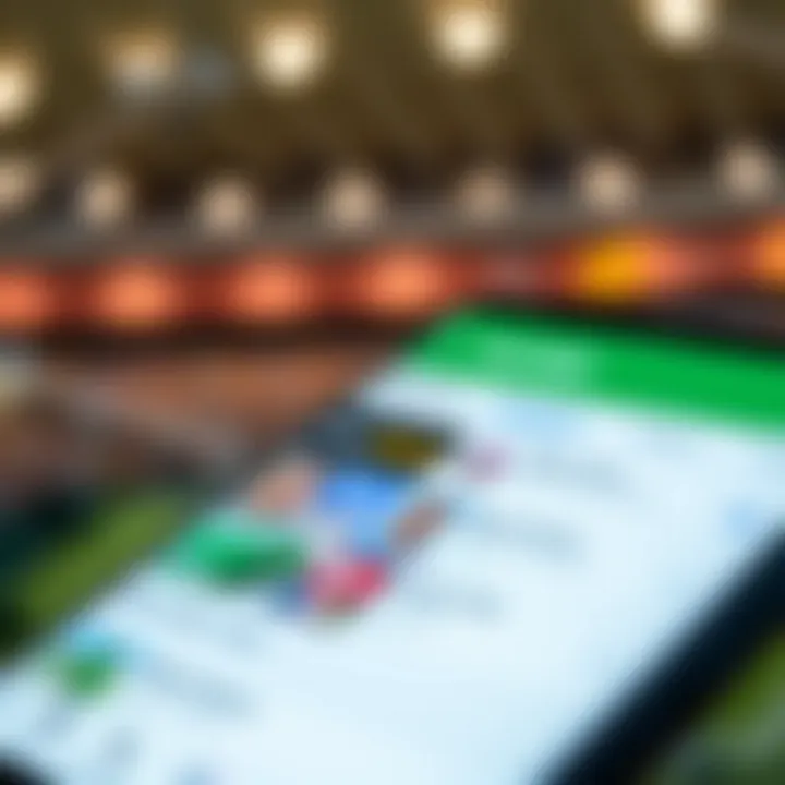 Mobile interface of bet365 application showcasing betting options