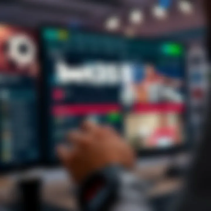 User interface of bet365 showcasing various betting options