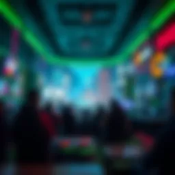A vibrant virtual gaming landscape showcasing the latest trends.