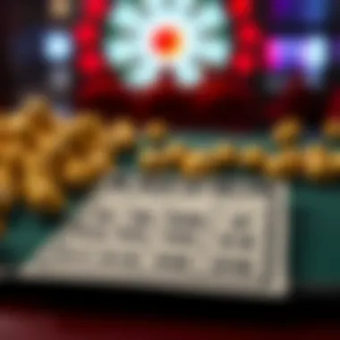 A strategic bingo card with highlighted numbers