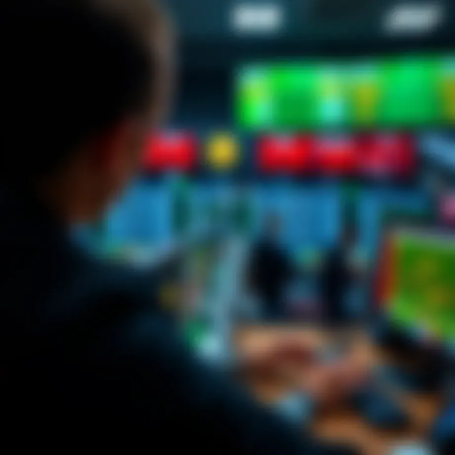 Conceptual illustration of Bitcoin betting
