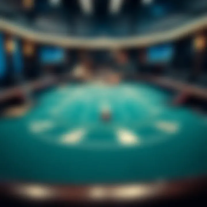 A strategic layout of a blackjack table