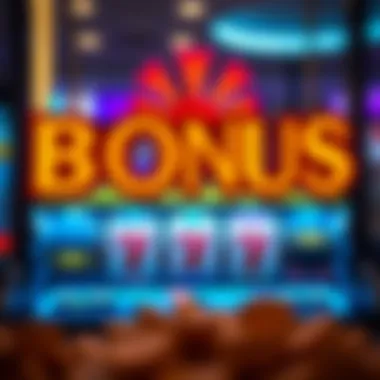 Vibrant representation of bonus slot games