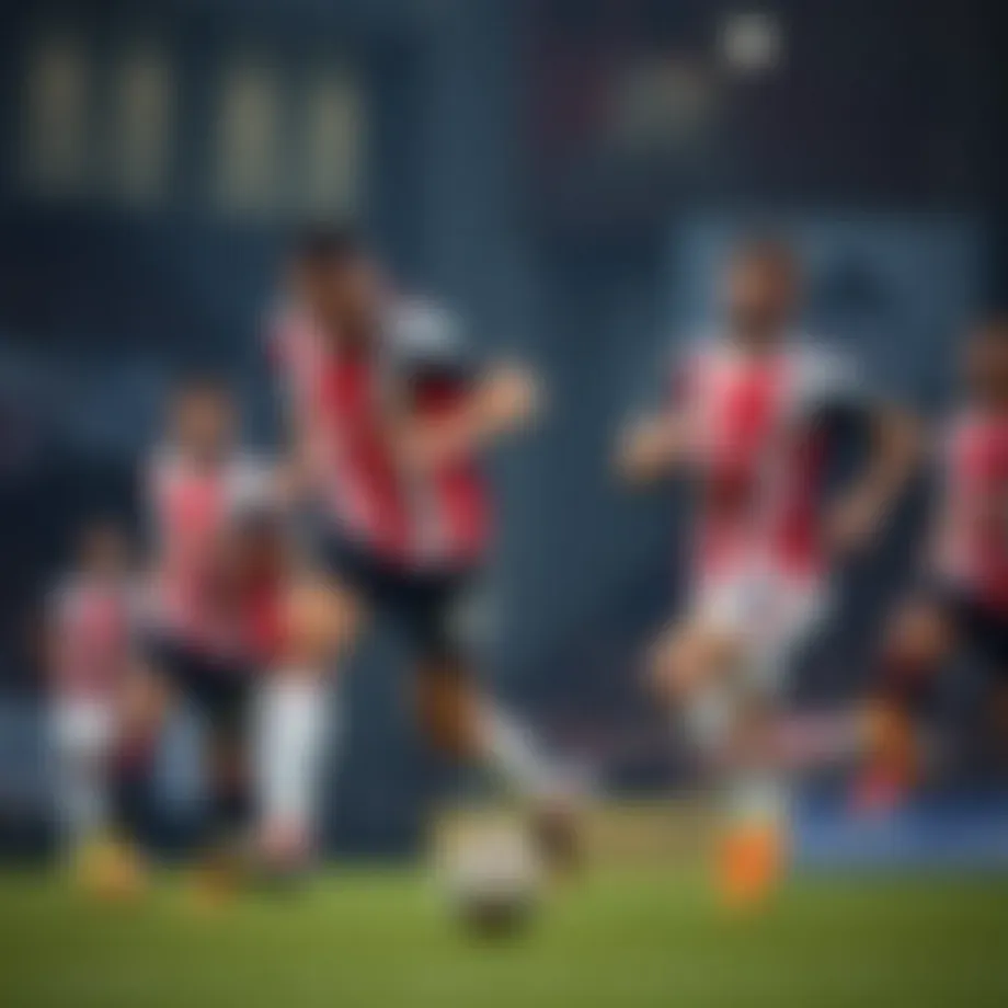 Brentford players in action during a match