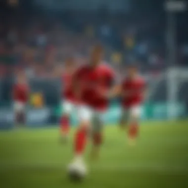 Players in action during a match