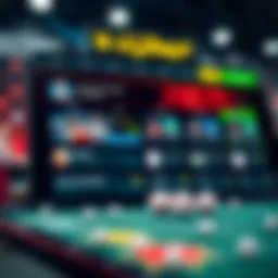 Innovative casino app interface showcasing various betting options
