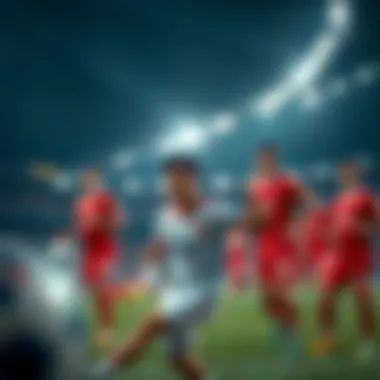 China National Football Team in action during a match