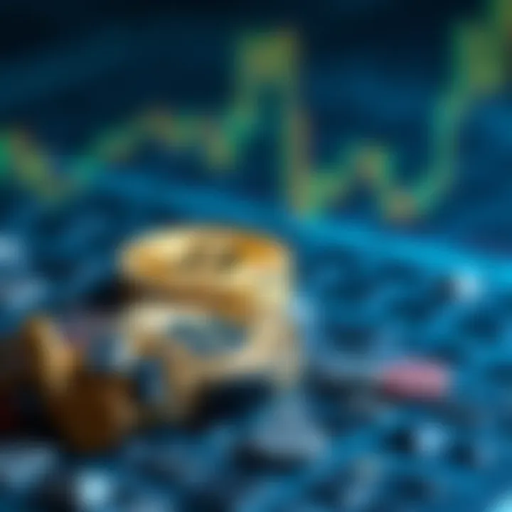 Conceptual illustration of cryptocurrency staking benefits