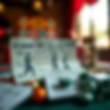 Historical lottery tickets showcasing the evolution of gambling