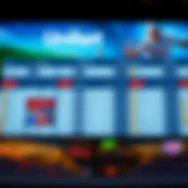 A strategic layout of betting options highlighting the diversity available on Unibet Open