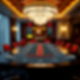 An elegant setup of a Lightning Baccarat table featuring modern technology.