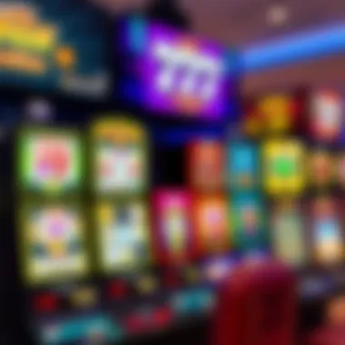 An array of modern online slot games on a digital screen