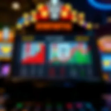 Graphs illustrating statistics related to slot game winnings and player behaviour