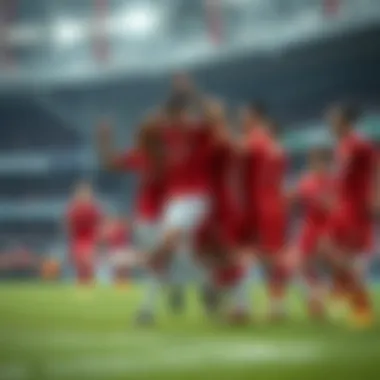 Hong Kong National Football Team celebrating a goal