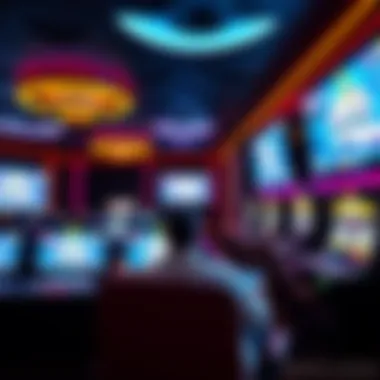 An immersive gaming setup showcasing advanced technology in a live casino.