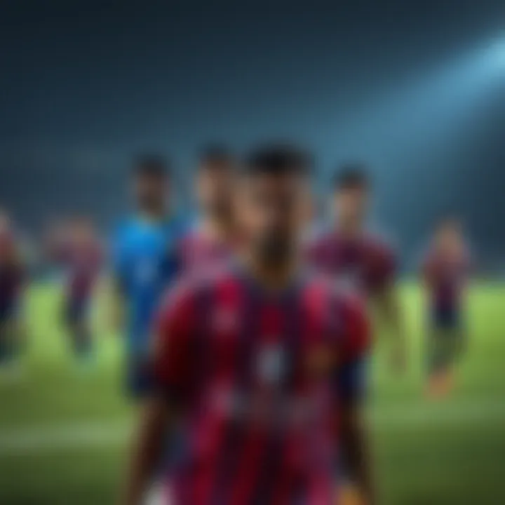 Key players from various teams in the Nepal Super League demonstrating their skills on the field.