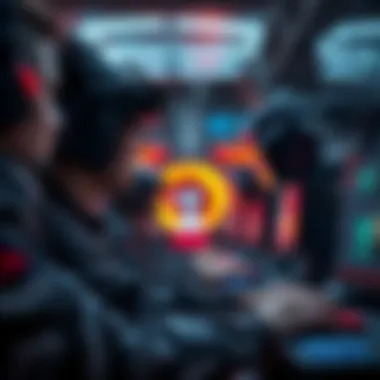 Illustration showcasing gaming technology advancements