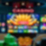 A vibrant interface of a modern online casino showcasing various games.