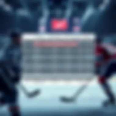 NHL team standings overview