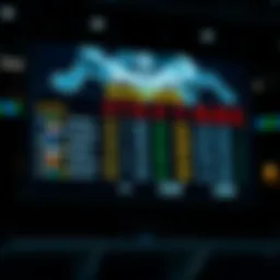 Hockey betting odds displayed on a digital screen