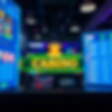 Modern online casino platform interface