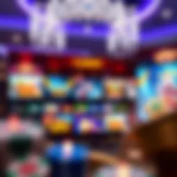 A vibrant online casino interface showcasing various games