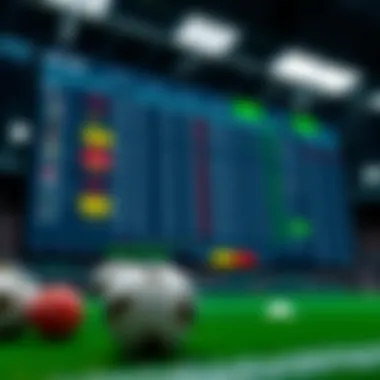 A digital betting interface displaying various betting options and odds