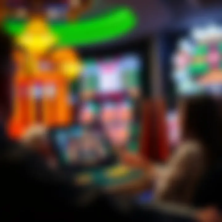 Interactive gaming interface on a digital device