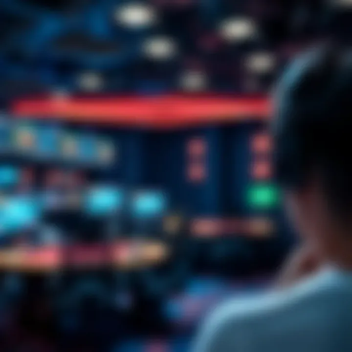 High-tech streaming setup for online gaming