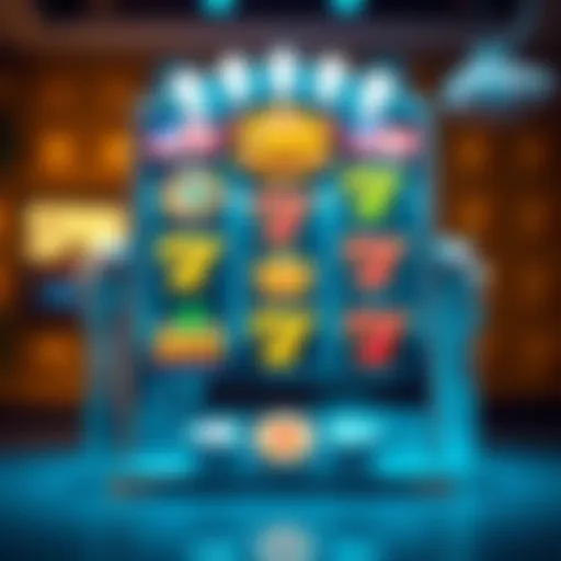 Visual representation of a mobile slot game interface