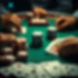 Strategic layout of poker cards