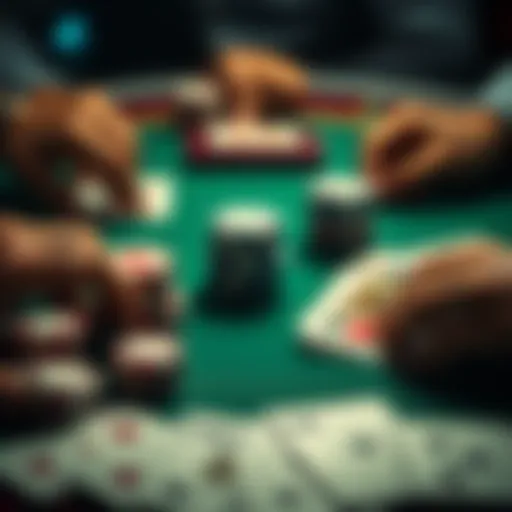 Strategic layout of poker cards