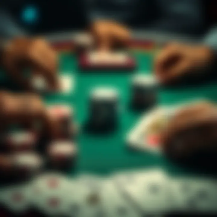 Strategic layout of poker cards