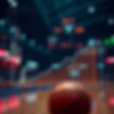 Graph depicting the growth of basketball betting