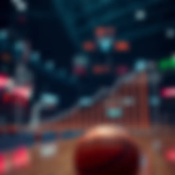 Graph depicting the growth of basketball betting