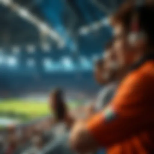 Live streaming event of international sports