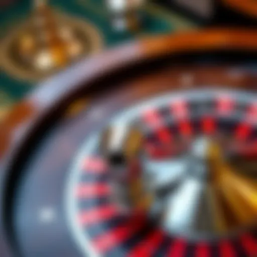 Visual representation of a roulette wheel