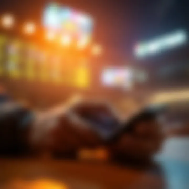 A visual representation of secure betting transactions on mobile