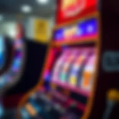 A captivating illustration of a vibrant slot machine with colorful reels