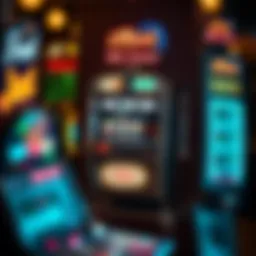 Classic slot machine in a vintage casino
