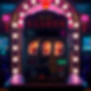 Intricate design of a classic slot machine