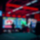 A vibrant representation of online betting platforms showcasing various sports