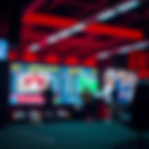 A vibrant representation of online betting platforms showcasing various sports