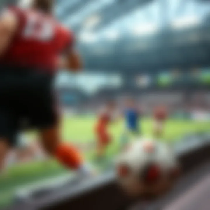 A detailed view of various sports events available for betting