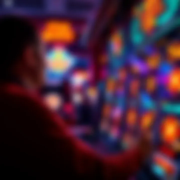 Player engaging with Starburst slot machine