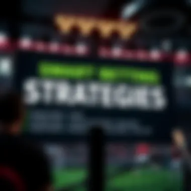 Strategic betting tips displayed on a digital screen