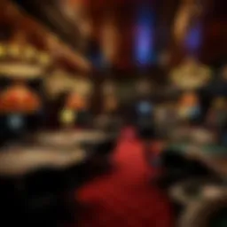 A vintage casino layout depicting the rich history of gambling in the UK.